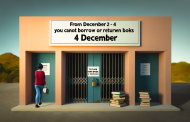Den 2–4 december kan du inte låna eller lämna böcker på biblioteket.